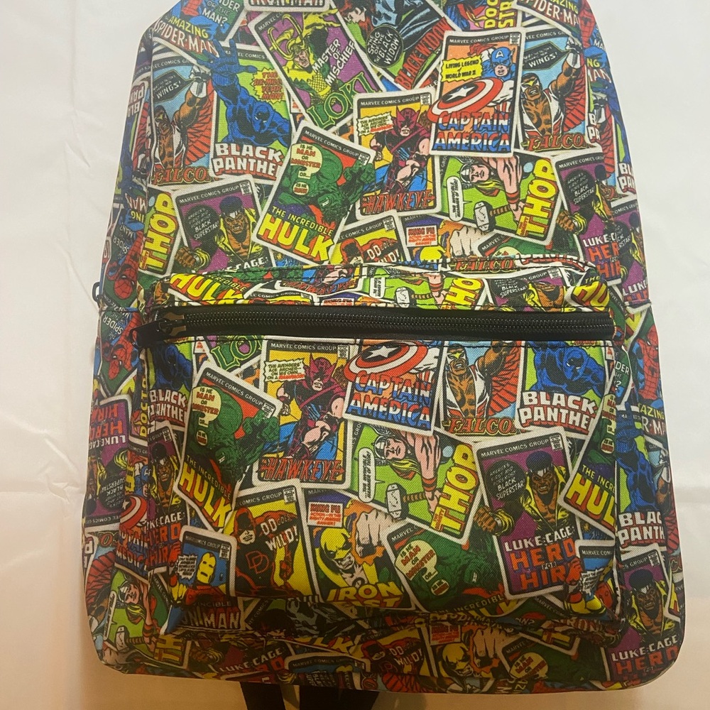 Marvel Multicolor Comic Collage Backpack - image 4